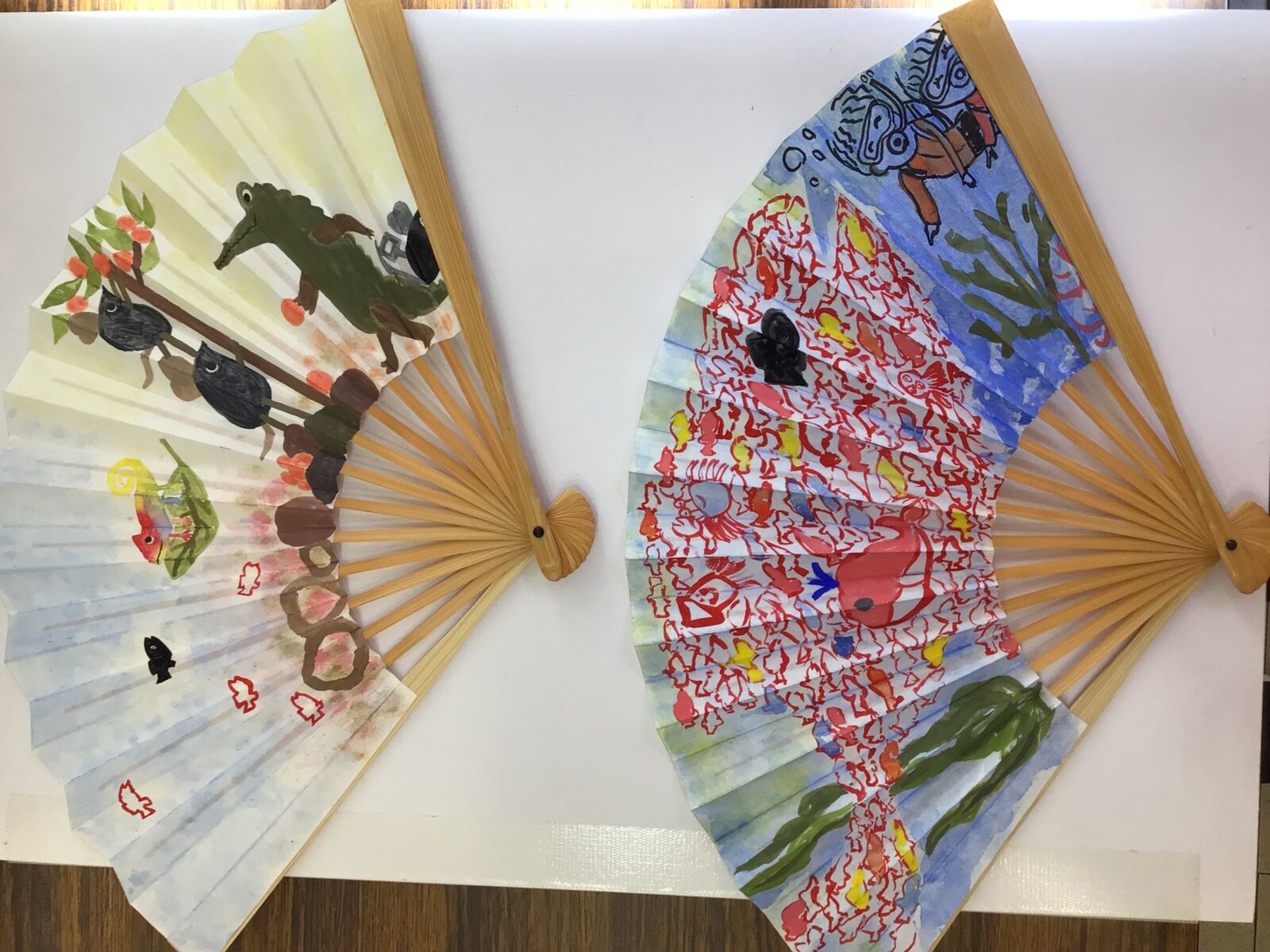 扇子の絵付け体験